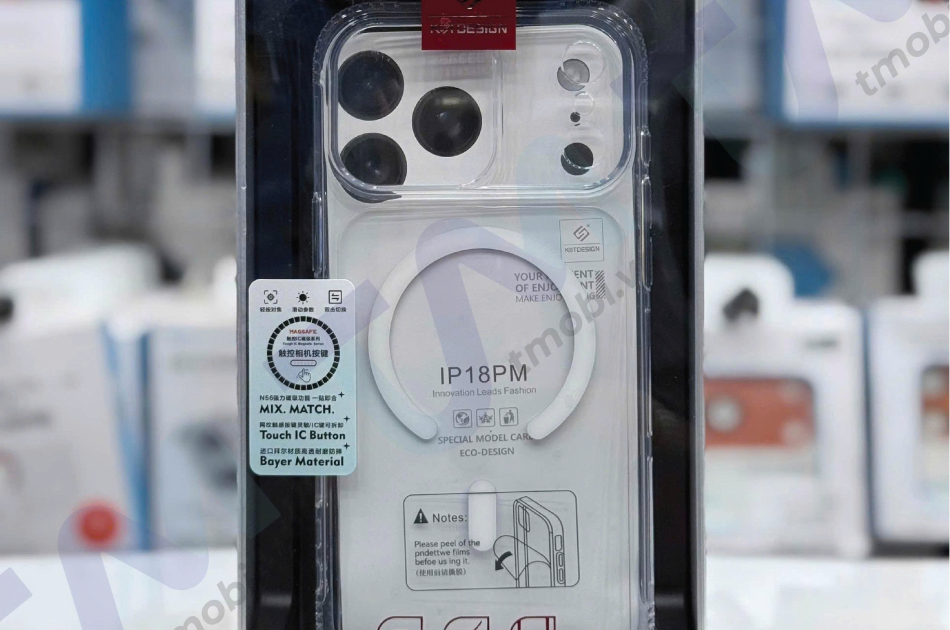 Ốp Lưng Iphone 18 Pro Max - Trong Suốt Có Magsafe