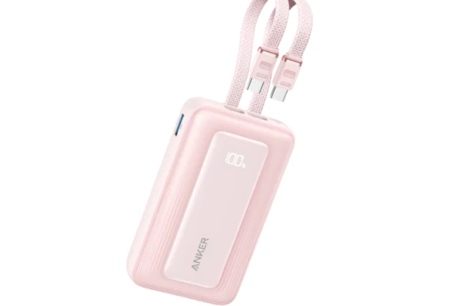 Pin Dự Phòng Kèm Cáp Type-C ANKER Zolo A1688 10000mAh 30W (USB + Type-C Port, Digital Display) - BLUE