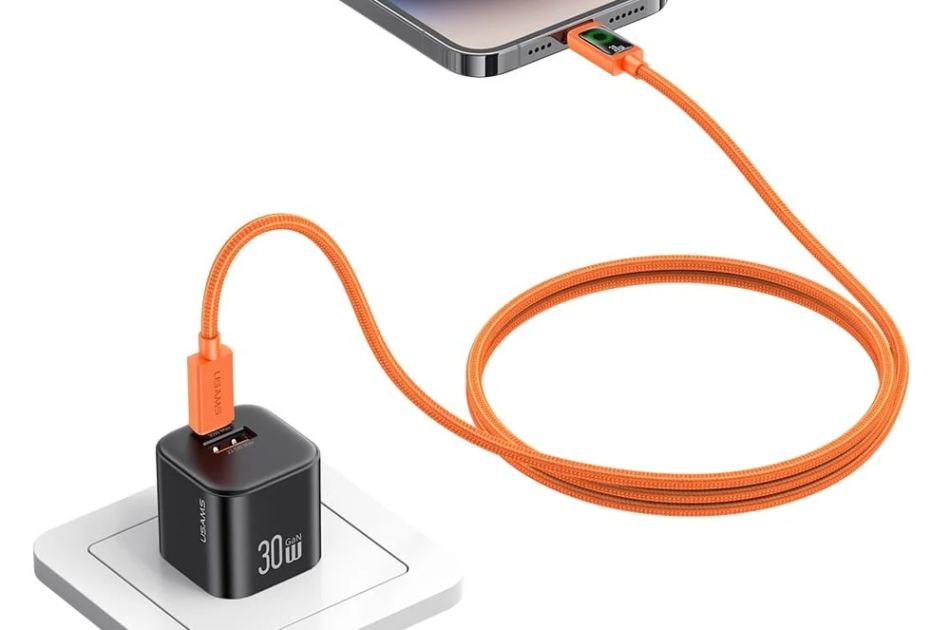 Cáp sạc nhanh usam SJ774 30W TYPE C TO LIGHTNING
