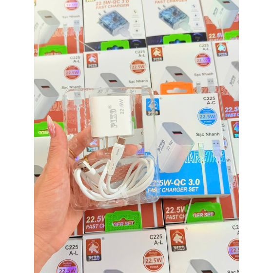 Bộ sạc nhanh PIKO 22.5W A-C QC 3.0 - C225