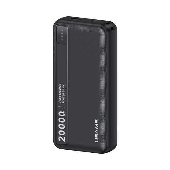 Pin sạc dự phòng usams CD264 PB89 a+c dual-port 20000MAH đen