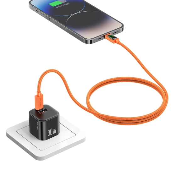 Cáp sạc nhanh usam SJ774 30W TYPE C TO LIGHTNING