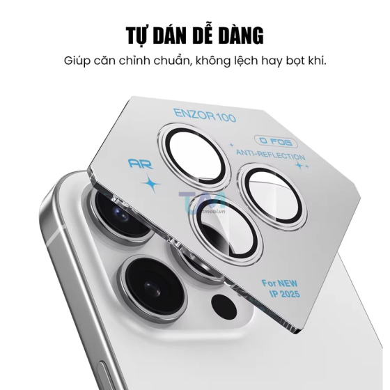 Cường Lực Camera Iphone 18 Pro Max - Nhiều Màu (Note màu vào ghi chú)